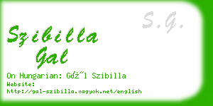 szibilla gal business card